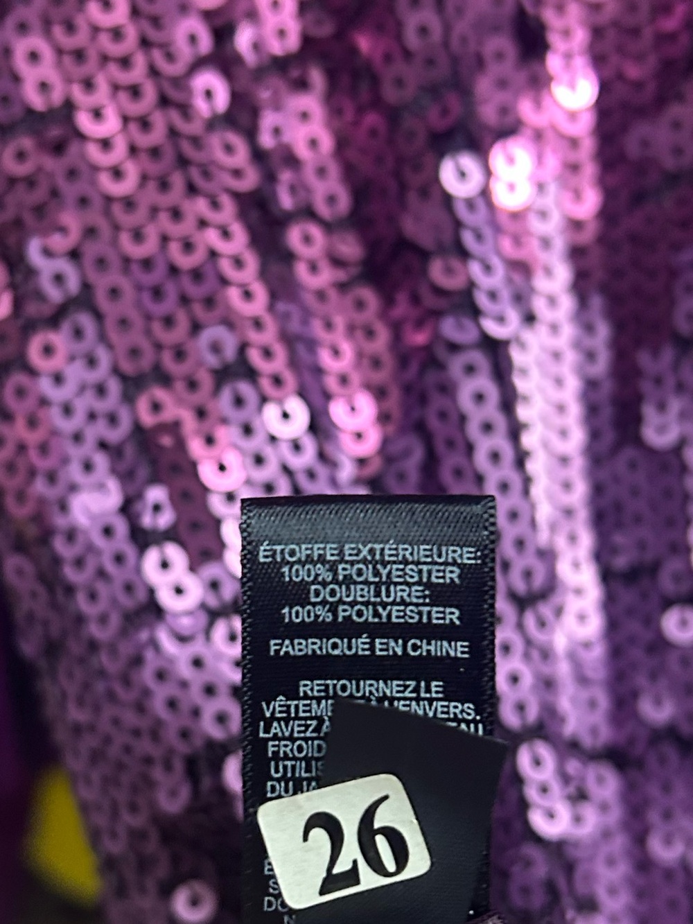 Express Purple Ombre Sequin Mini Tank Dress XS - Picture 5 of 9